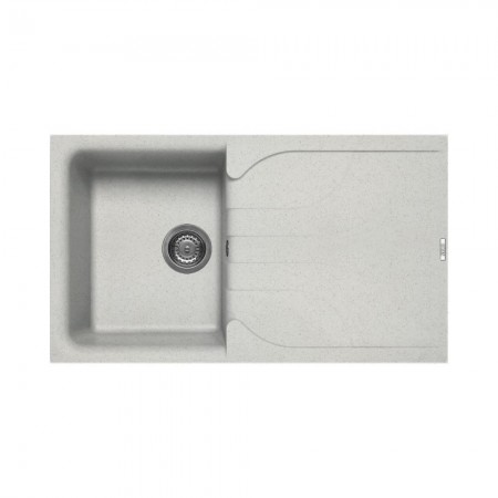 Chiuveta granit Elleci Ego 400, Bianco Pietra G52, 860 x 500 mm, reversibila